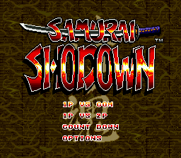 Samurai Shodown Title Screen
